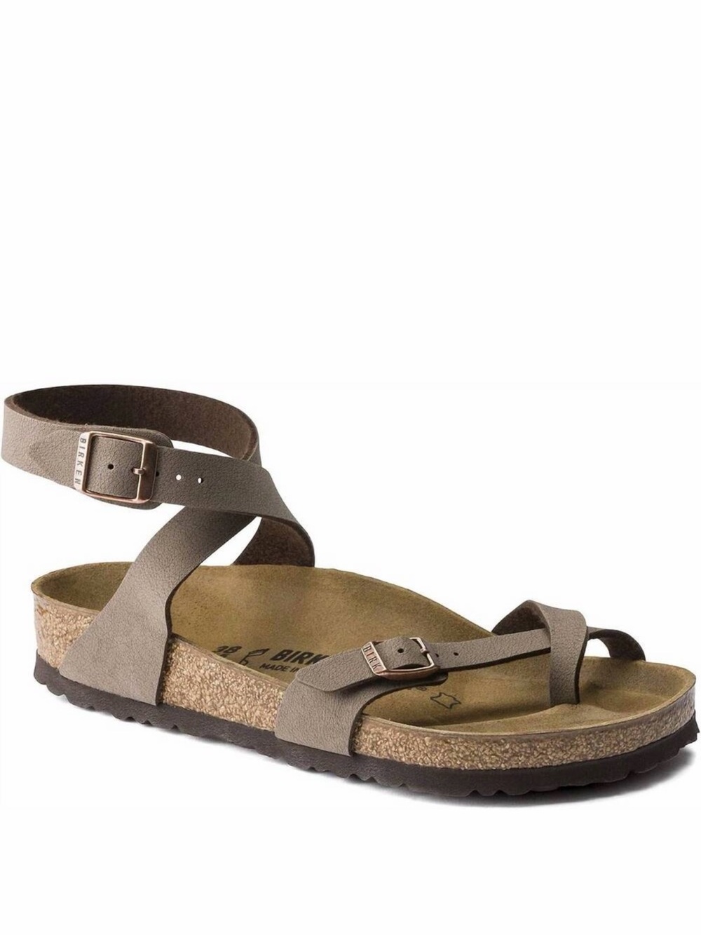 Birkenstock Taupe Crisscross Ankle-Strap Sandal - Women